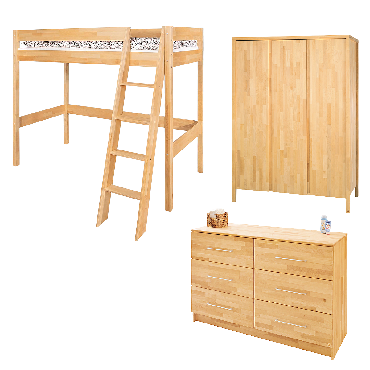 Chambre jeunesse Natura extra large 3 pièces