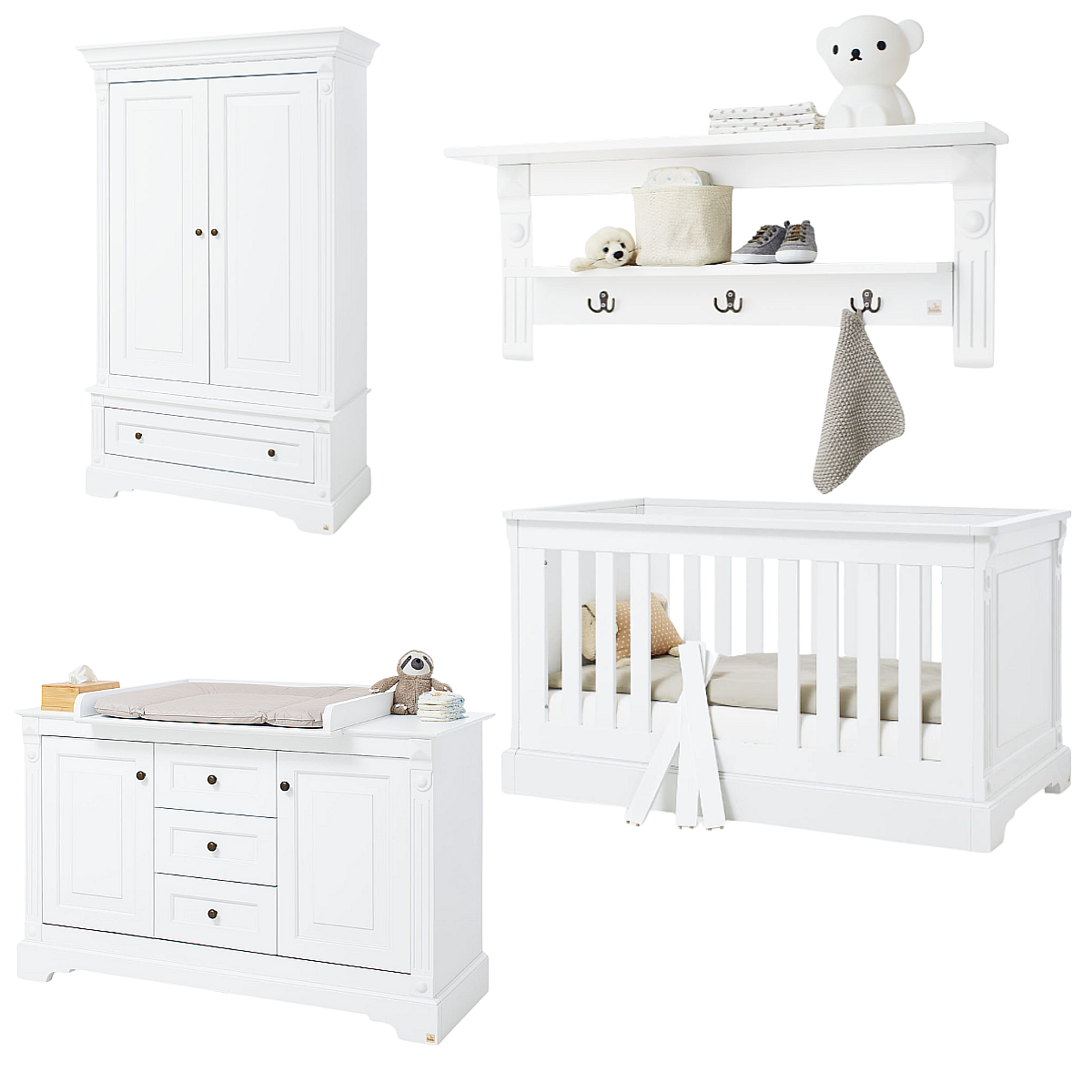 Chambre d'enfant Emilia extra large 4 pièces