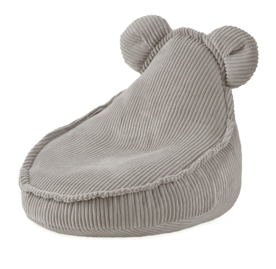 Fauteuil Huggy Bear 68x45 velours côtelé beige