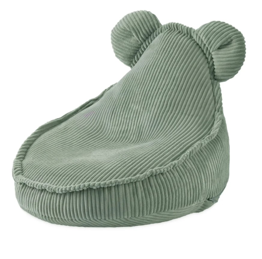 Fauteuil Huggy Bear 68x45 velours côtelé vert