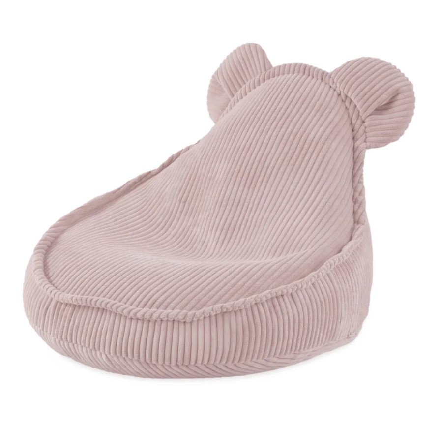 Fauteuil Huggy Bear 68x45 velours côtelé rose