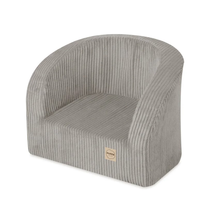 Siège en velours côtelé beige