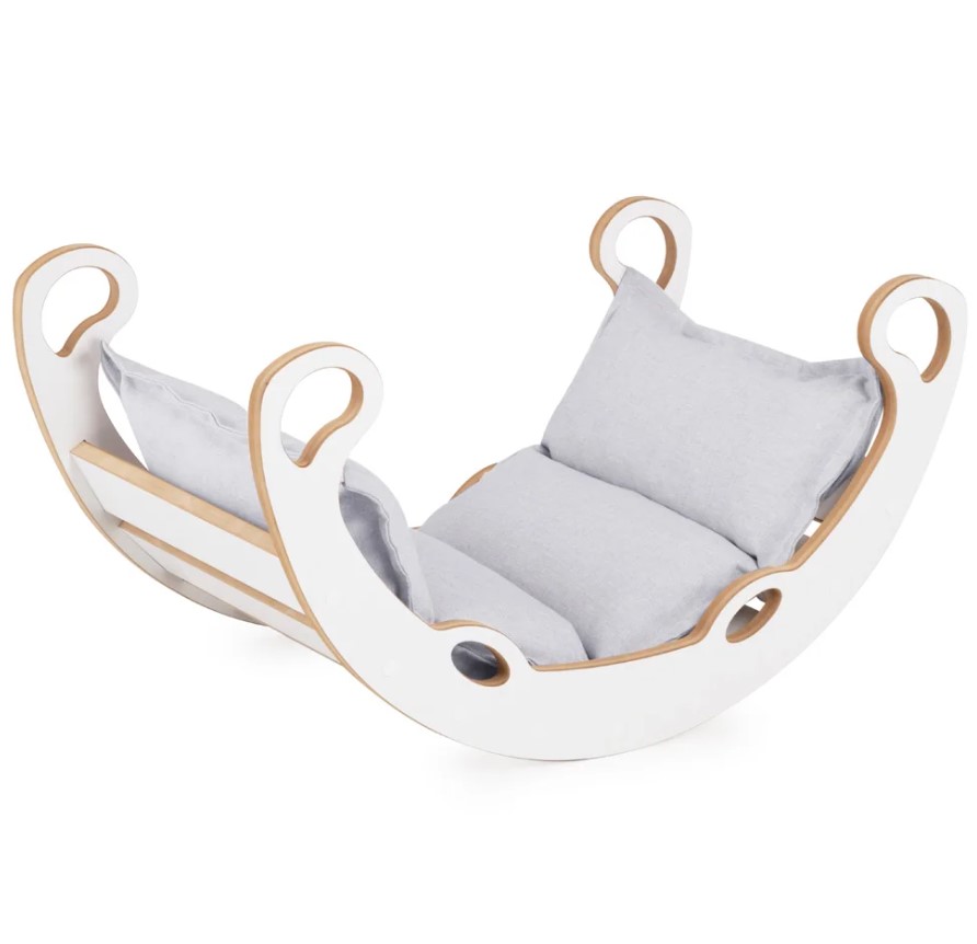 Transat 2-en-1 XS Mini Rocker gris
