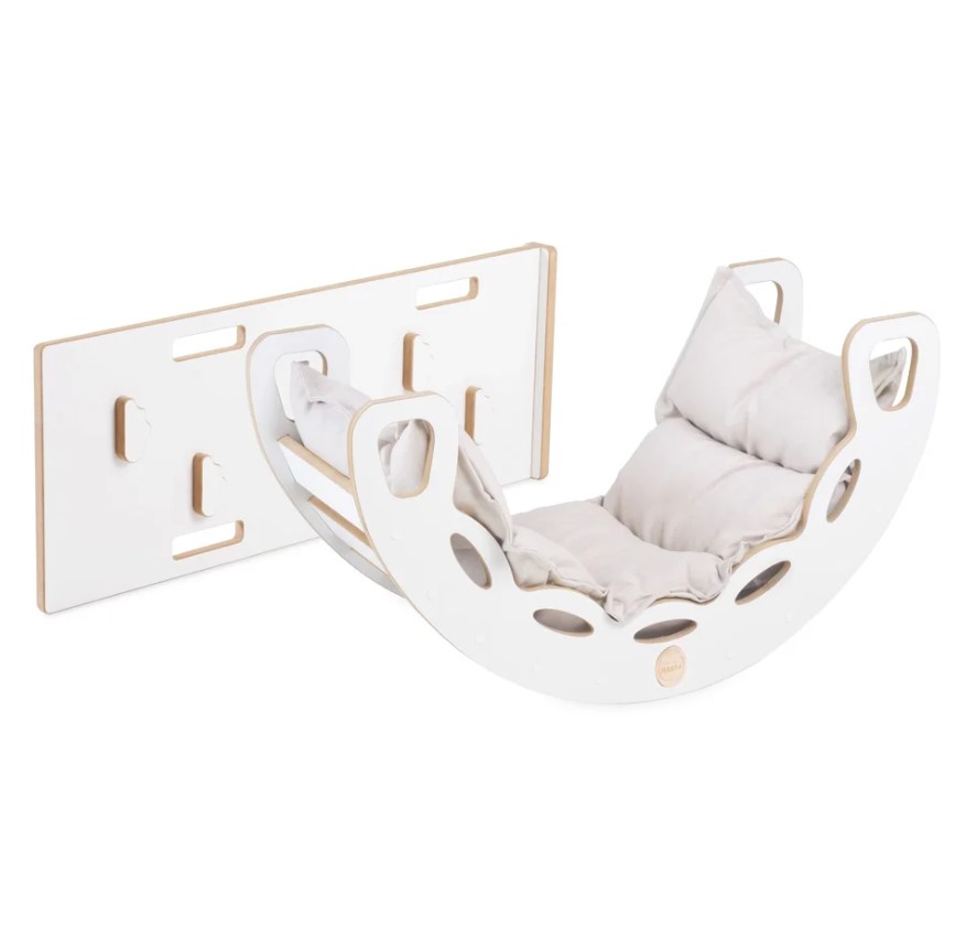 Petit Rocker 4-en-1 + mur/toboggan beige