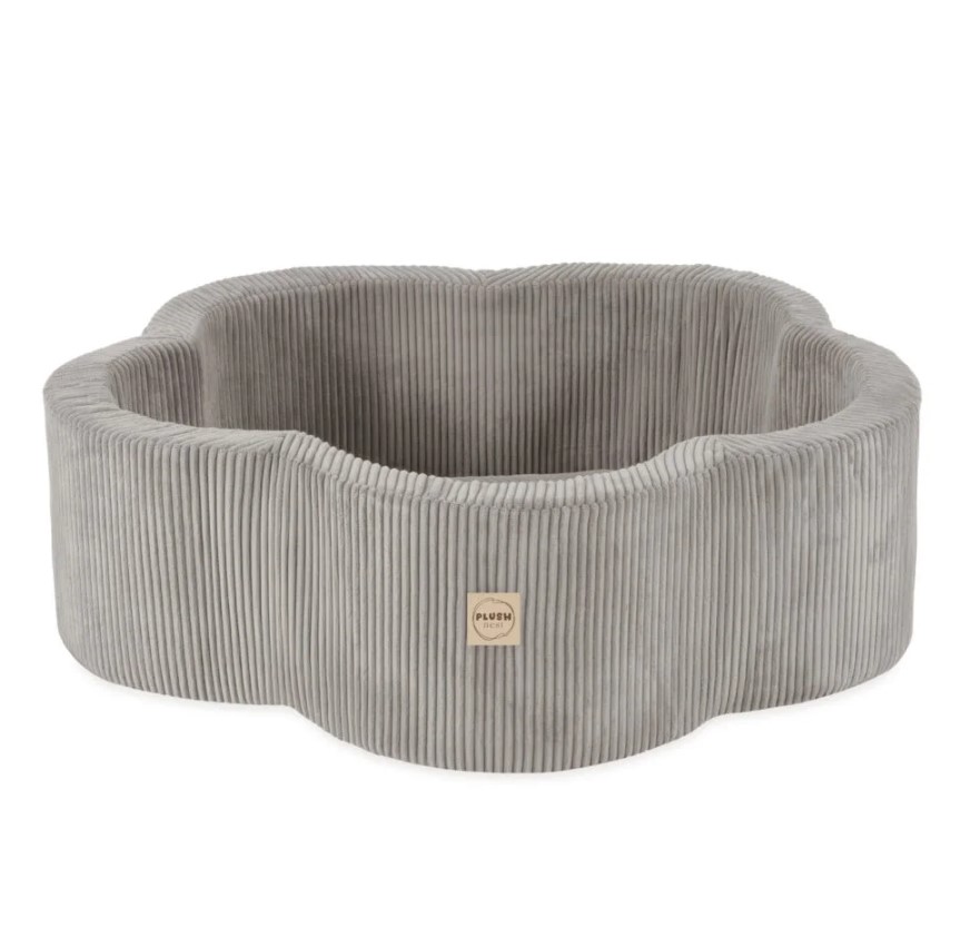 Piscine sèche 95x30 velours côtelé beige