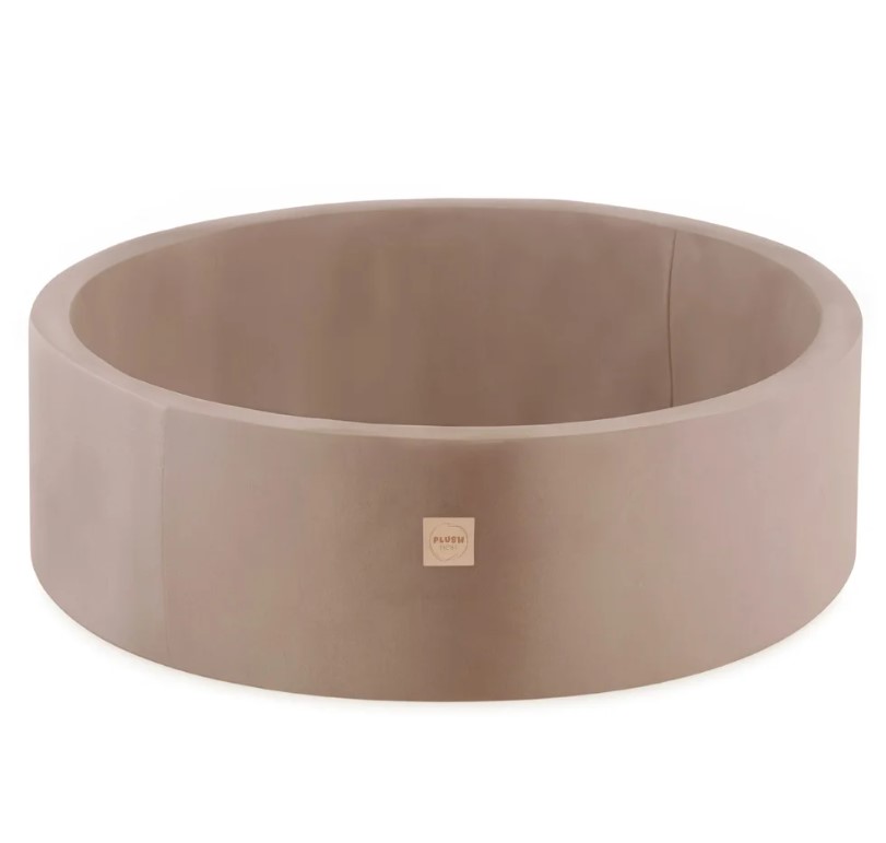 Piscine ronde 90x30 cm velours beige