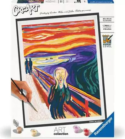 Peinture par numero adulte - CreArt 30x40cm Le Cri