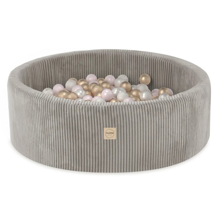 Piscine à balles 90x30 velours côtelé beige