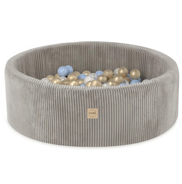 Piscine à balles 90x30 velours côtelé beige