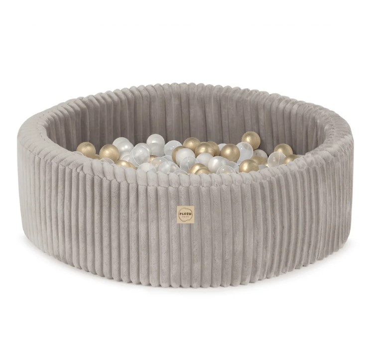 Piscine poufy Lamell 90x30 + 200 balles beige