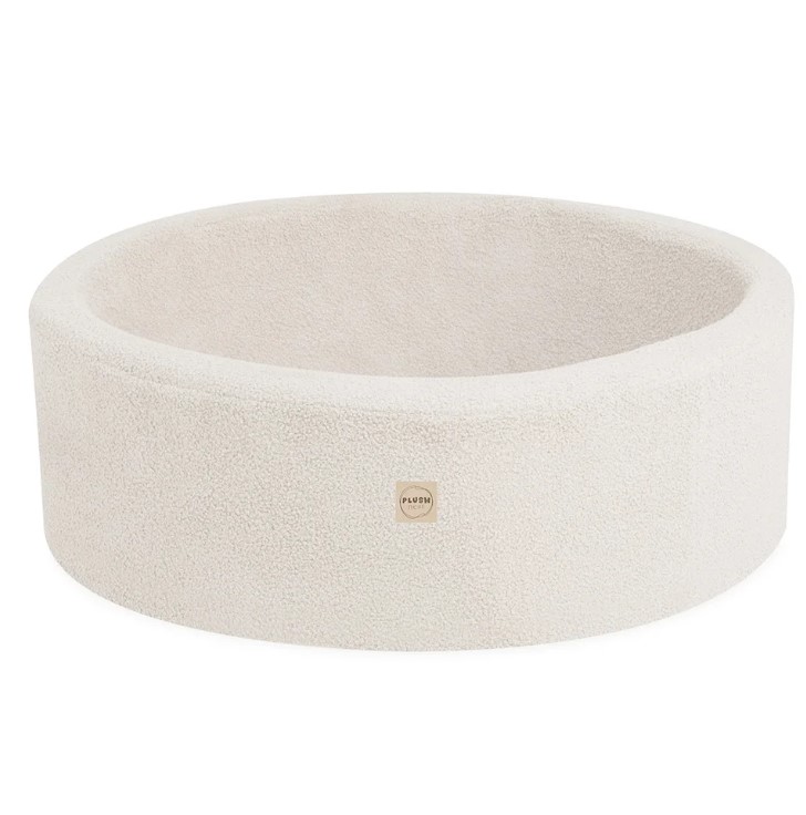 Piscine ronde 90x30 bouclé crème