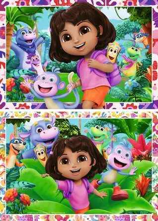 Puzzle 2 x 24 pieces - L univers de Dora l exploratrice