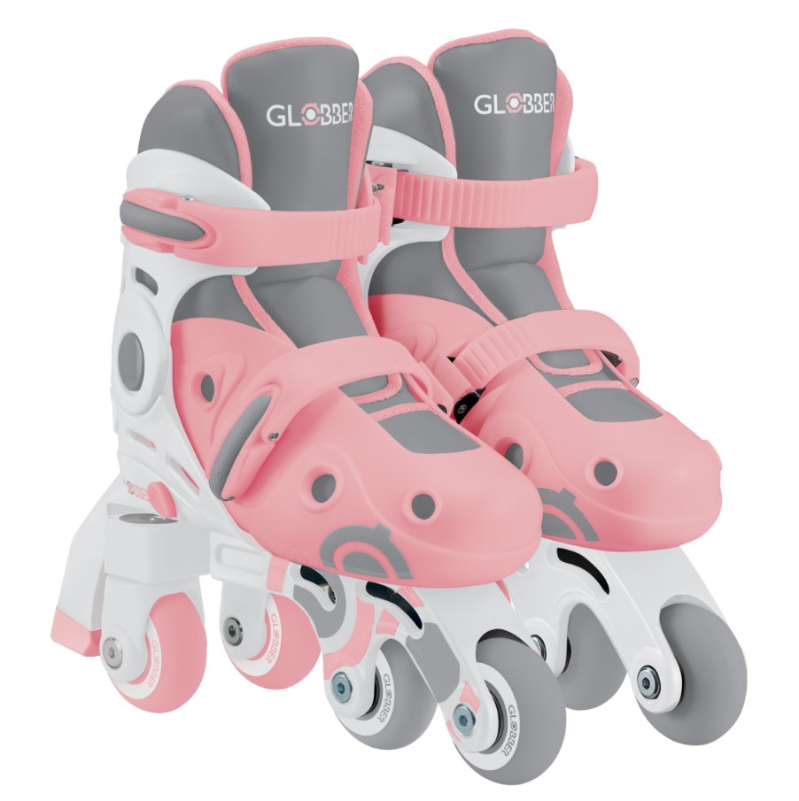Patins à Roulettes 2 en 1 - T. 30-33 - Rose Pastel