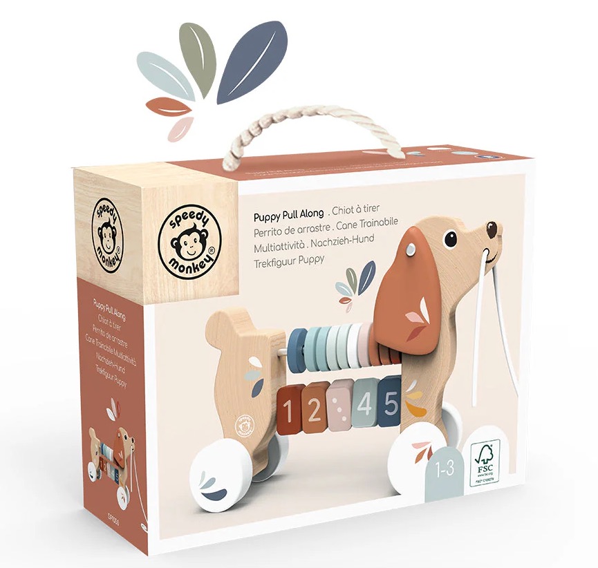 Mon Chiot a tirer en bois