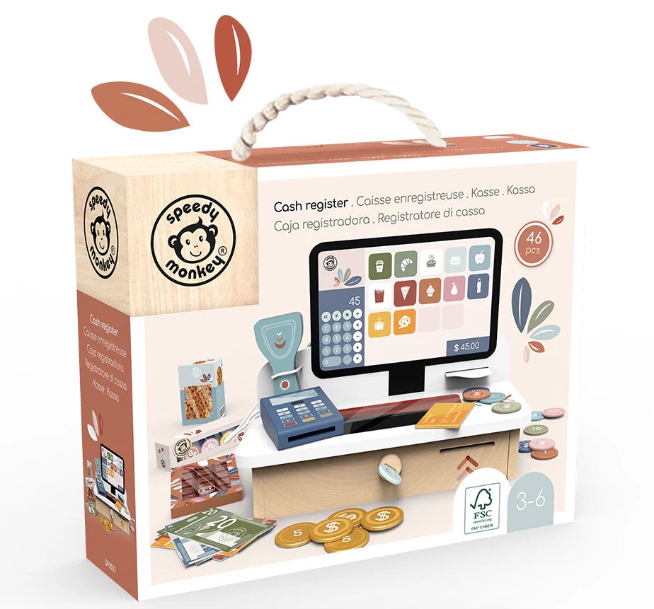 Caisse enregistreuse en bois