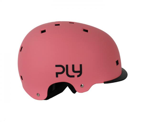 Casque vélo ply by Roces plain rose 55-58cm