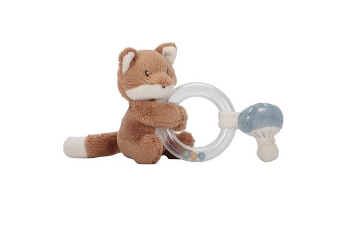 Hochet anneau Renard et champignon