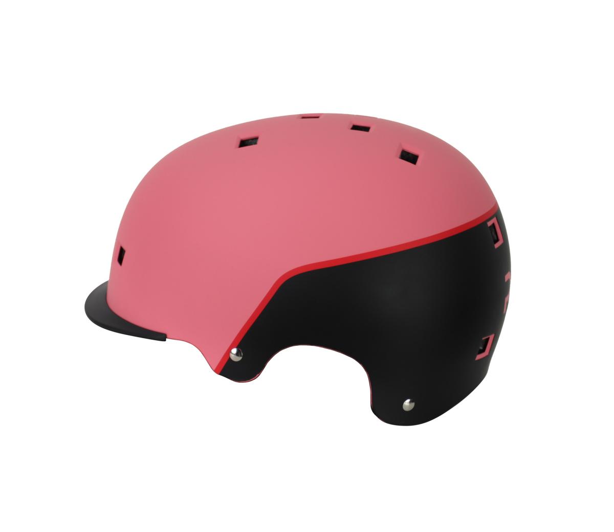 Casque vélo ply by Roces pop rose/noir 48-54cm