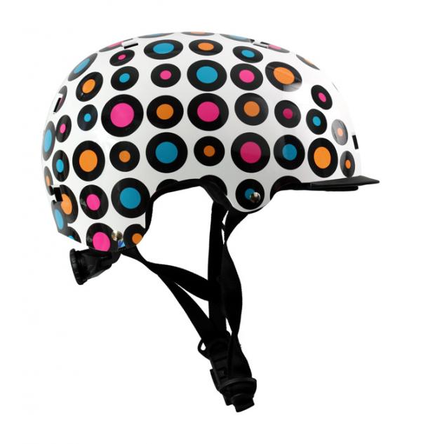 Casque vélo ply by Roces pop+ blackdots 55-58cm