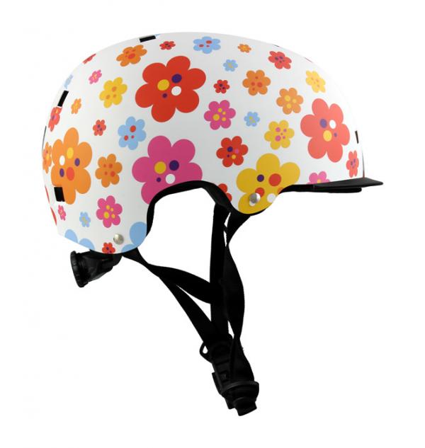 Casque vélo ply by Roces pop+ flowersplash 59-61cm