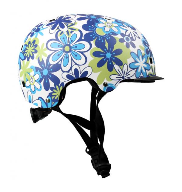 Casque vélo ply by Roces pop+ blue blossom 59-61cm