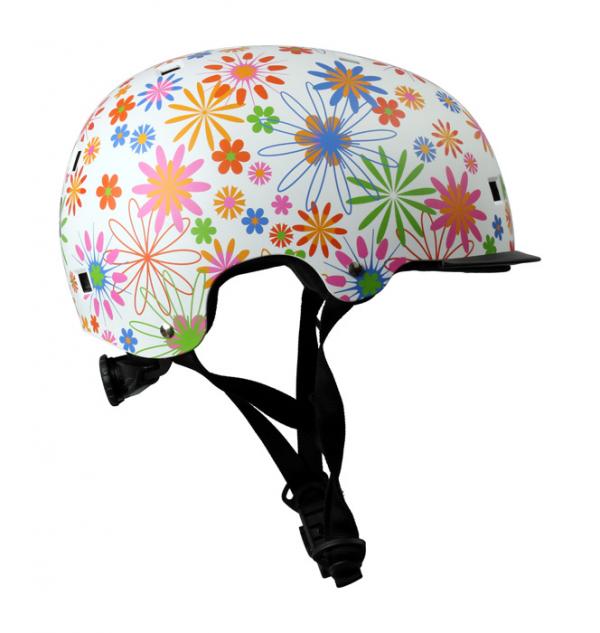 Casque vélo ply by Roces pop+ multi flower 59-61cm