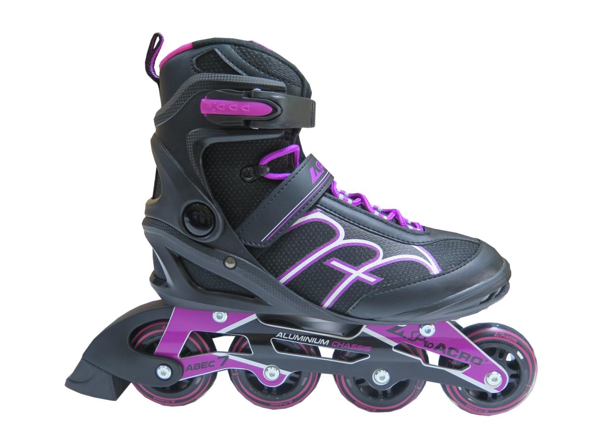 Roller Fitness Pro Acro adulte platine alu violet T38