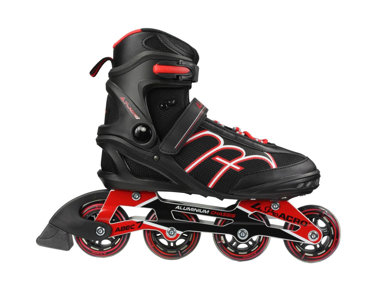 Roller Fitness Pro Acro adulte platine alu rouge T44