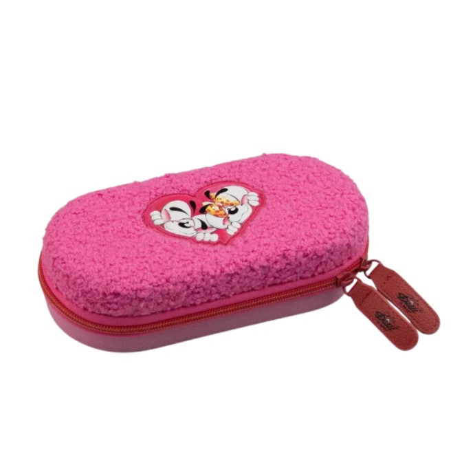 Trousse 3D peluche rose Diddl