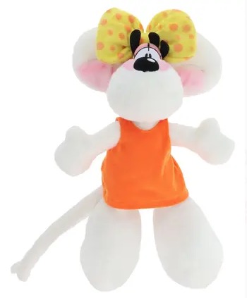 Peluche Diddlina en robe orange 30cm