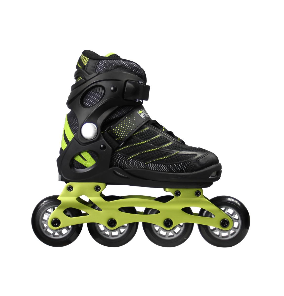 Roller Fila jr wizy alu noir/lime T35-38