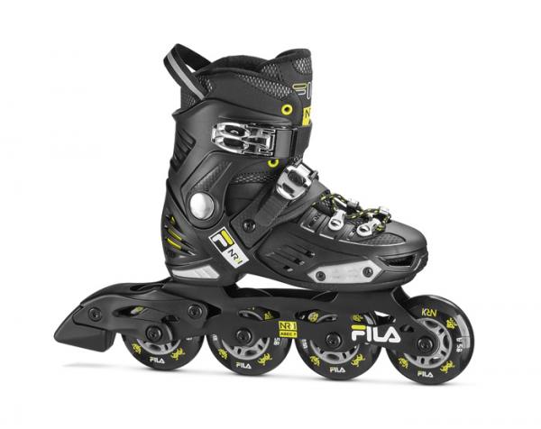 Roller JR Fila nrk noir/lime T32-35