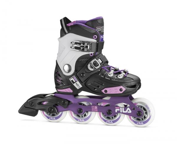 Roller Fila jr nrk girl noir/violet/rose T32-35