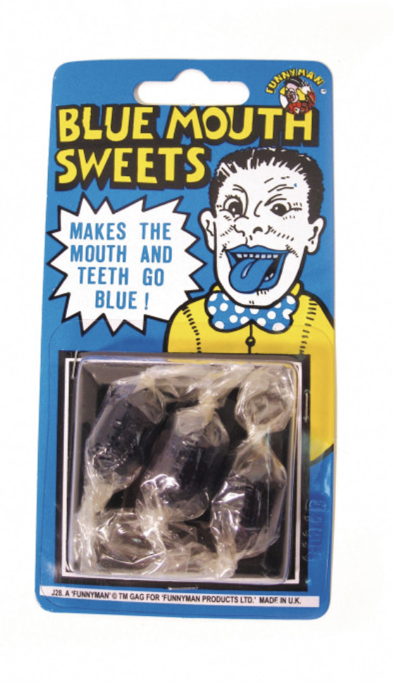 Bonbons langue et dents bleues - Farces et attrapes