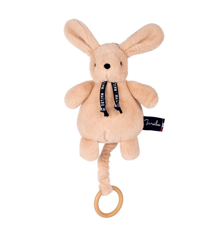 Peluche Dorlotin Boite a musique - Beige
