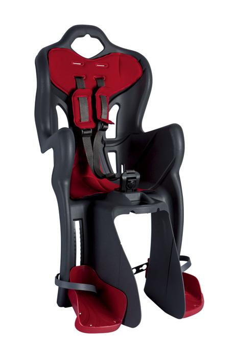 Siège bébé Bellelli b-one clamp anthracite/rouge