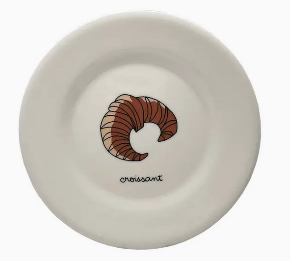 Assiette A Dessert Croissant 20cm de diametre