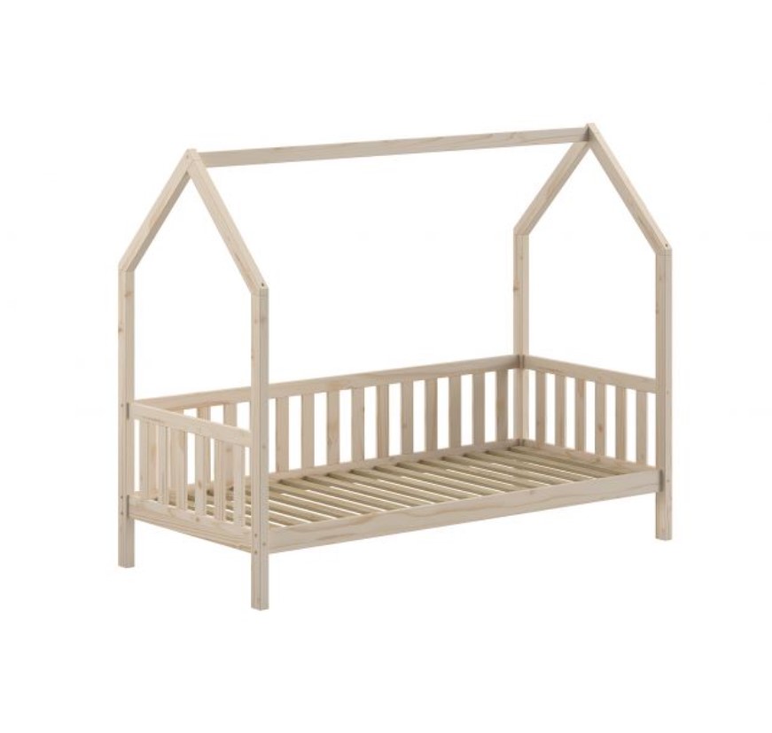 Lit cabane CABANE naturel 90x200 - Style tipi