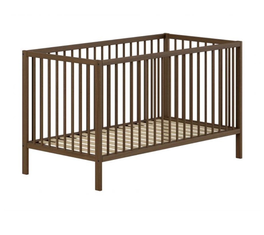 Lit évolutif DINO 70x140 noyer - Durable et sûr