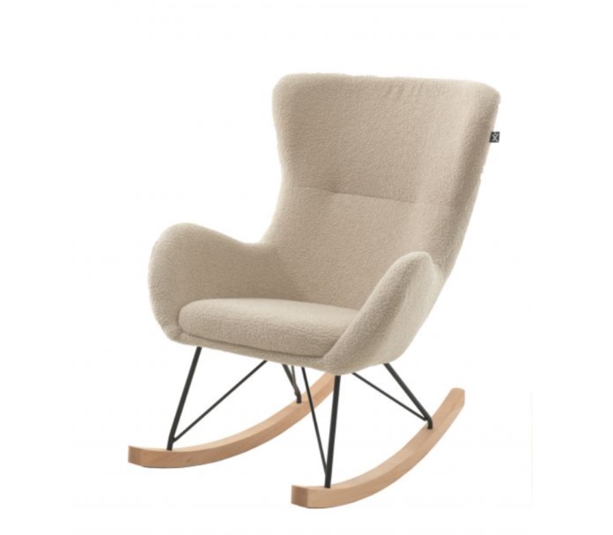 ROCKY chaise à bascule maxi beige bouclé