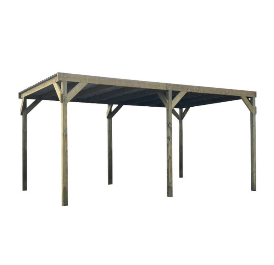 Carport en bois 3000 x 5000 mm