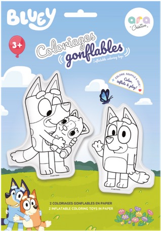 Coloriages gonflables – Bluey et Bingo a colorier
