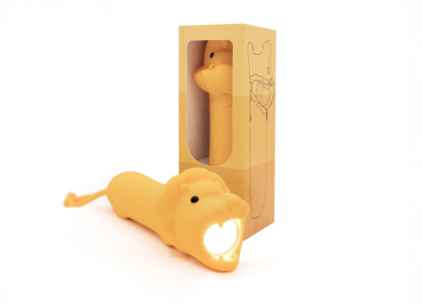 Lampe torche en silicone Lion