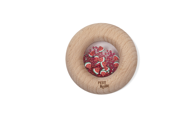 Donut sensoriel en bois pasteque