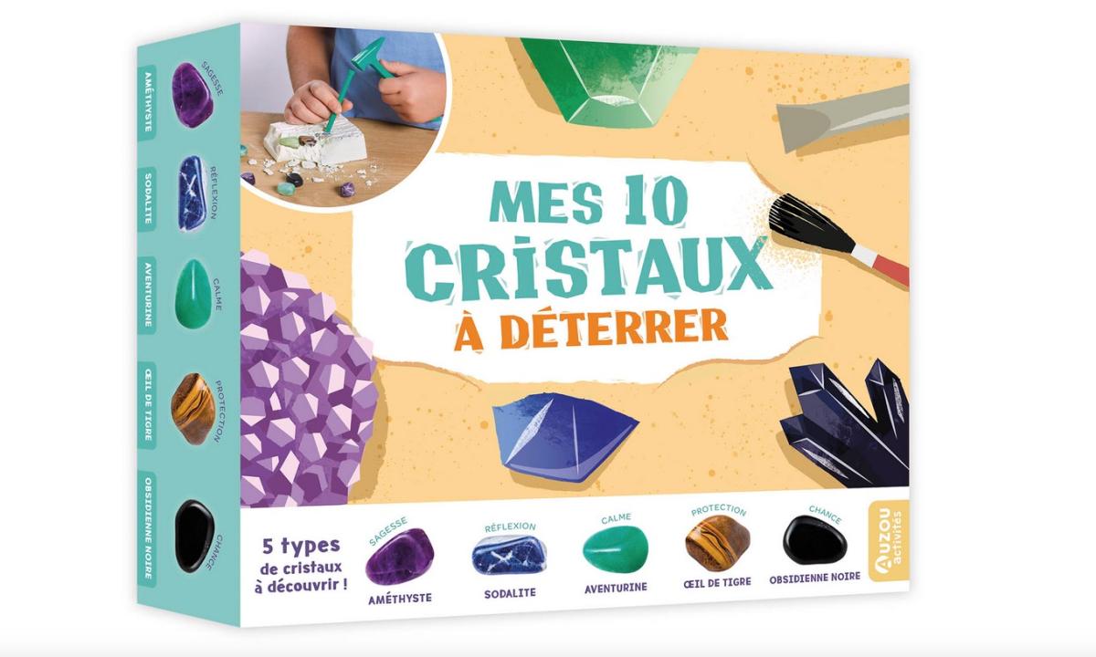 Mes 10 cristaux a deterrer - Coffret