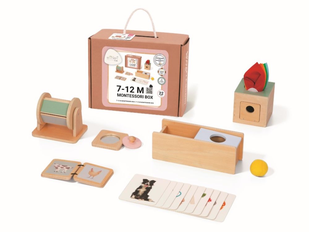 Coffret Montessori bébé 7-12 mois - boîte éducative