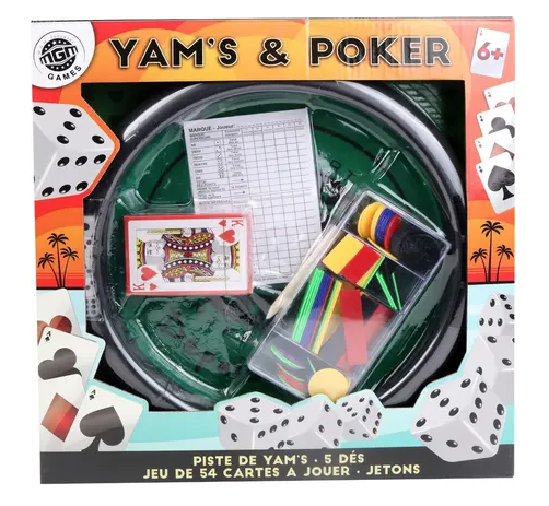 Piste Jeu De Yams et Jeu De Poker
