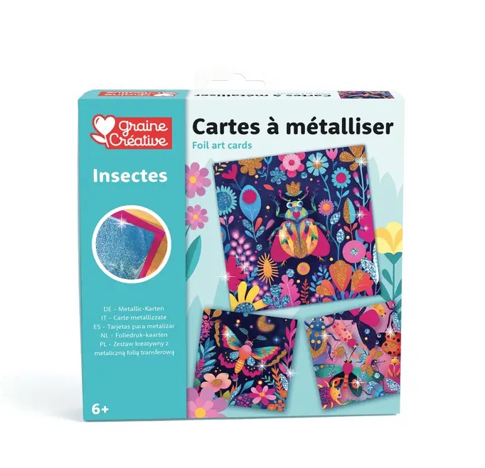 Cartes a metalliser - Les Insectes