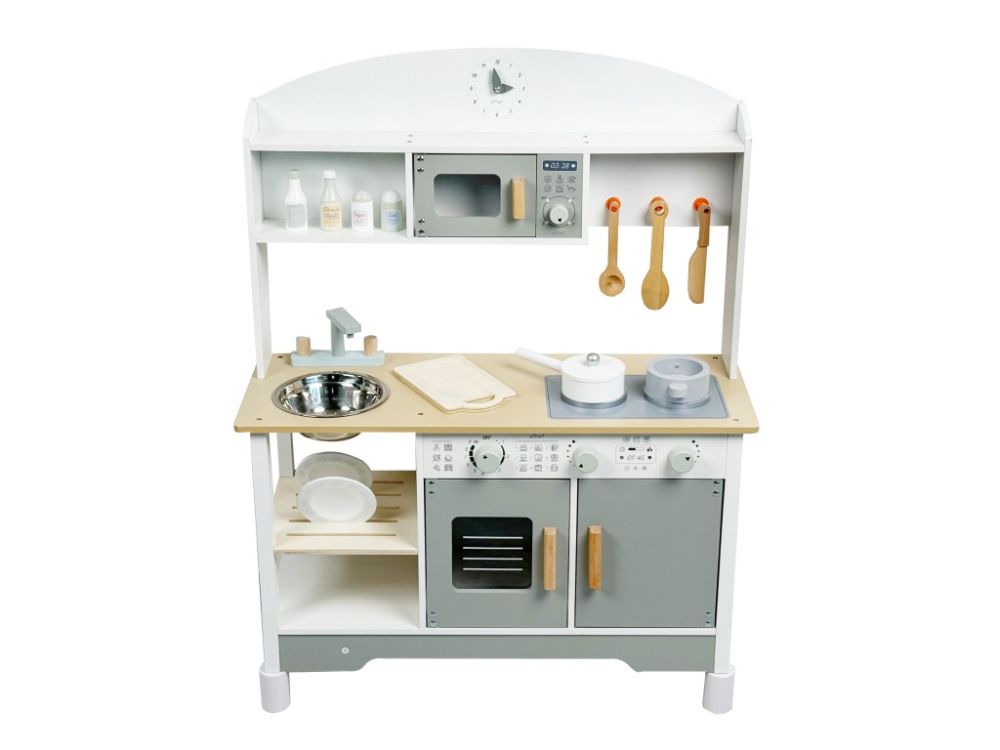 Cuisine enfant grise bois