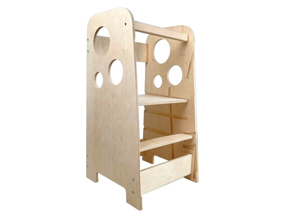 Tour 3en1 Bubble Max 75 cm bois naturel